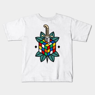 Rubiks Cube Tattoo Kids T-Shirt